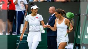 ▲台灣選手謝淑薇與捷克女將史翠可娃（Barbora Strycova）闖入溫網8強。（圖／翻攝自謝淑薇臉書）