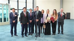 巴拉圭共和國總統當選人貝尼亞抵台訪問（Santiago Peña Palacios）（圖／外交部提供）