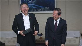 柯文哲、謝長廷。（圖／記者許皓婷攝影）