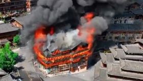 火災,苗寨,消防演練