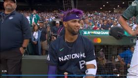 ▲小古瑞爾（Lourdes Gurriel Jr.）明星賽開轟變界外球。（圖／翻攝自MLB官網）