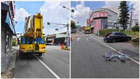 起重車,車禍,死亡,腳踏車（圖／翻攝畫面）