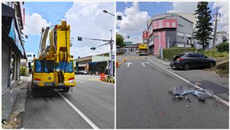 21歲男開起重車撞鐵馬　騎士被輾慘死