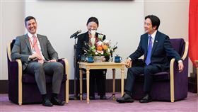 賴清德接見巴拉圭共和國總統當選人貝尼亞（Santiago Peña Palacios）（圖／總統府提供）
