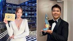 ▲第二屆青龍系列大獎，主持人，潤娥，全炫茂。（圖／翻攝自IG）