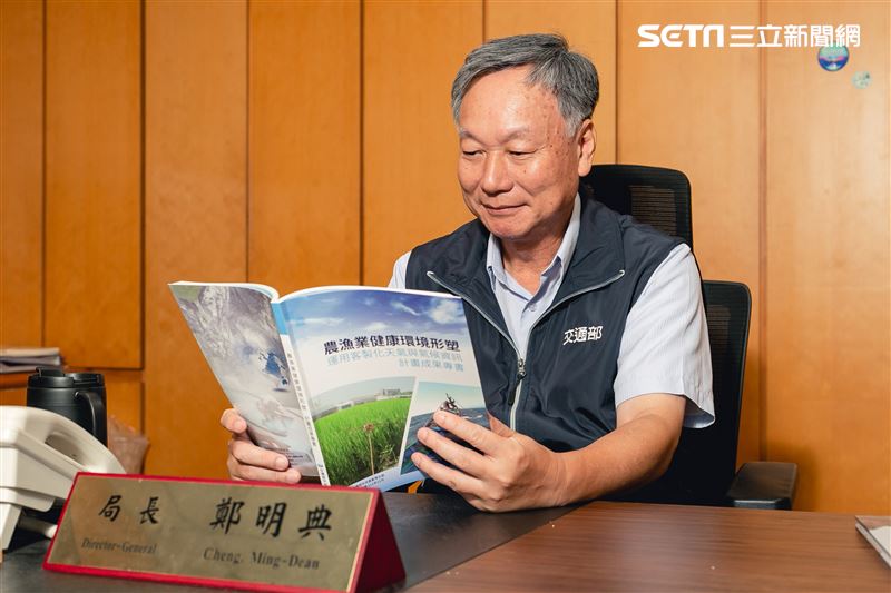 氣象局局長鄭明典三立新聞網專訪。（圖／記者楊澍攝影）