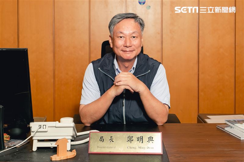 氣象局局長鄭明典三立新聞網專訪。（圖／記者楊澍攝影）