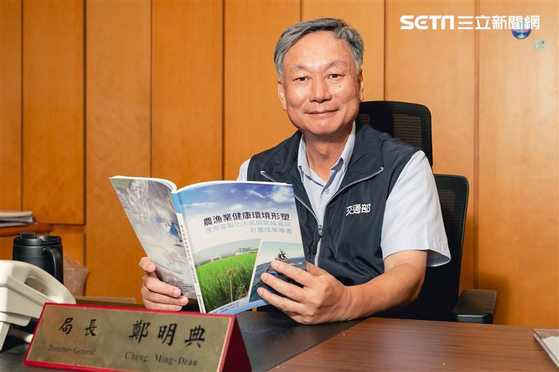 氣象局局長鄭明典三立新聞網專訪。（圖／記者楊澍攝影）