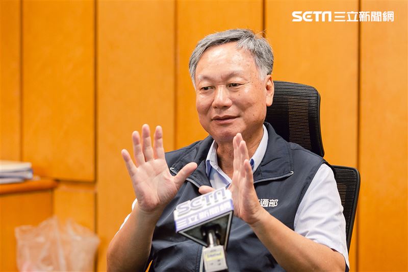 氣象局局長鄭明典三立新聞網專訪。（圖／記者楊澍攝影）