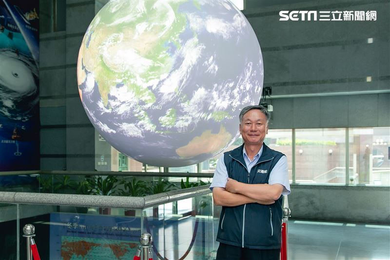 氣象局局長鄭明典三立新聞網專訪。（圖／記者楊澍攝影）