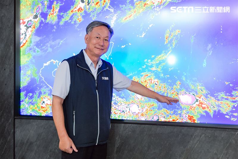 氣象局局長鄭明典三立新聞網專訪。（圖／記者楊澍攝影）