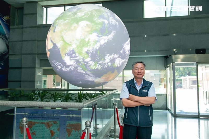 氣象局局長鄭明典三立新聞網專訪。（圖／記者楊澍攝影）