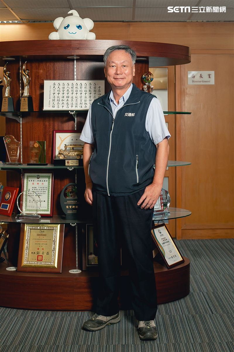 氣象局局長鄭明典三立新聞網專訪。（圖／記者楊澍攝影）