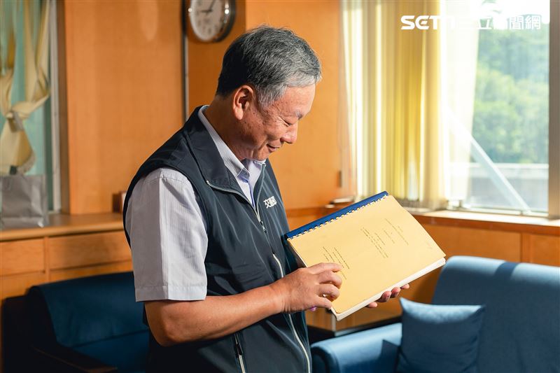 氣象局局長鄭明典三立新聞網專訪。（圖／記者楊澍攝影）