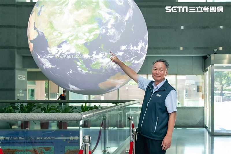 氣象局局長鄭明典三立新聞網專訪。（圖／記者楊澍攝影）