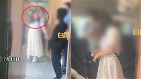 一場引人注目的鬧劇近日在大陸江蘇省無錫到杭州段的高鐵車廂內上演。（圖／翻攝自微博）

