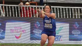 田徑亞錦賽余雅倩獲得女子鏈球第4名台灣女子鏈球全國紀錄保持人余雅倩13日在曼谷舉行的亞洲田徑錦標賽，以61公尺19的成績獲得第4名。（中華民國田徑協會提供）中央社記者黎建忠傳真  112年7月13日