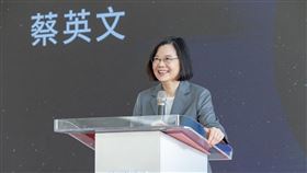 蔡英文赴新竹出席「國家太空中心獵風者衛星起運典禮」（圖／總統府提供）