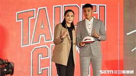 ▲T1聯盟2023年新人選秀，臺北台新第1輪第3順位選擇世新大學簡賀宇。（圖／記者劉彥池攝影）