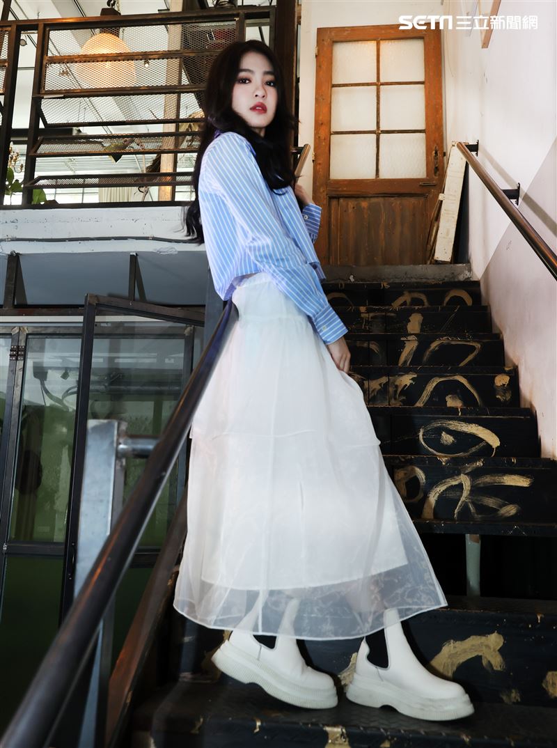 韓菲三立新聞網專訪。（圖/記者邱榮吉攝影）