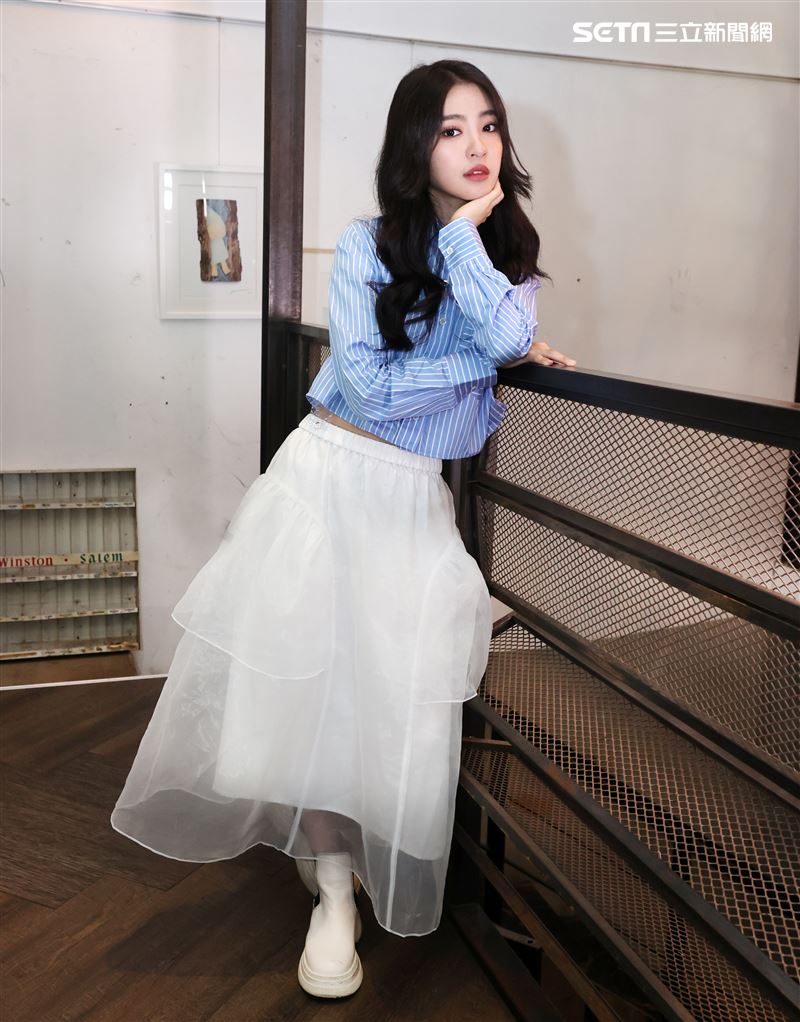 韓菲三立新聞網專訪。（圖/記者邱榮吉攝影）