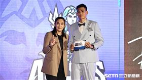 ▲T1聯盟2023年新人選秀，高雄海神第1輪第5順位選擇維吉尼亞軍校唐維傑。（圖／記者劉彥池攝影）