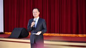 警政署長黃明昭今天出席退休人員餐會。（圖／記者李依璇攝影）