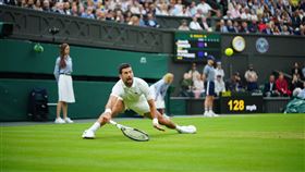 塞爾維亞名將喬科維奇。（圖／翻攝自溫網官方推特）