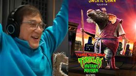 成龍受邀替《忍者龜：變種大亂鬥》中的老鼠師父史林特配音。（圖／UIP提供）