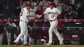 大谷翔平本季第33轟出爐。(圖／美聯社／達志影像）