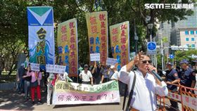 台灣國理事長陳峻涵重批3位擬總統參選人都是親中媚共。（圖／記者楊忠翰攝影）