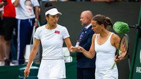 ▲台灣選手謝淑薇與捷克女將史翠可娃（Barbora Strycova）闖入溫網8強。（圖／翻攝自謝淑薇臉書）