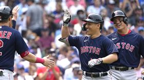 ▲紅襪日籍球星吉田正尚敲本季第2發滿貫砲。（圖／路透社／達志影像）