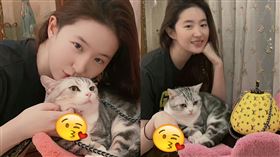 劉亦菲分享開箱影片，手上的鴿子蛋戒指超醒目。（圖/翻攝微博）