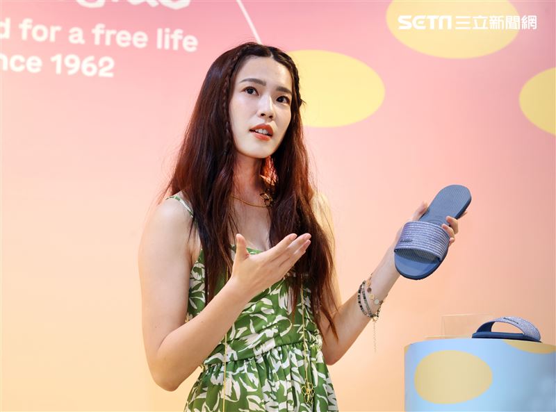 林思宇拖鞋品牌見面會。（圖/記者邱榮吉/攝影）