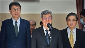 行政院長陳建仁今(18)日赴立院「性騷擾防治相關事宜」專案報告及備詢。（圖／行政院提供)