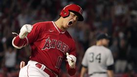 ▲天使大谷翔平轟出追平2分彈後霸氣甩棒，苦主是金恩（Michael King）（圖／美聯社／達志影像）