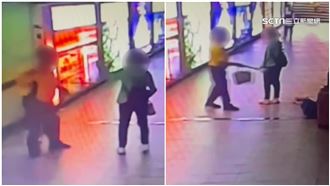 提醒關門要注意　女控老翁拐杖攻擊還掐喉