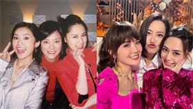 多年過去，三人好感情依舊不變。（圖／翻攝自蔡卓妍、鍾欣潼微博）