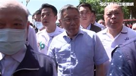 ▲柯文哲赴新北市中和區烘爐地南山福德宮參拜