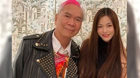 李龍基與小36歲女友王青霞。（圖／翻攝自IG／chrisart1017）