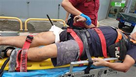 北市慶城街工安意外。（圖／翻攝意外）