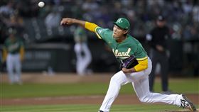 ▲藤浪晉太郎剛剛被運動家交易到金鶯。（圖／美聯社／達志影像）