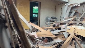 獨／大林蒲遷村老屋突坍塌　87歲婦險遭壓