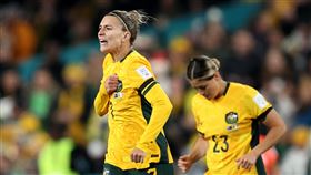 ▲澳洲替補隊長凱特莉（Stephanie Catley）罰進12碼，是兩隊全場唯一進球。（圖／翻攝自FIFA Women's World Cup推特）