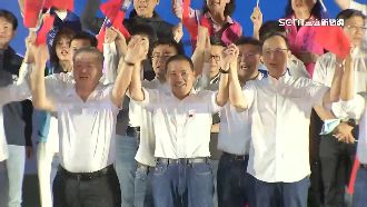 回新北造勢　侯友宜喊「第一線」守護國民