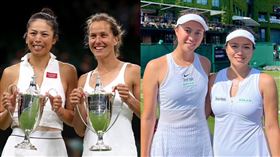 ▲謝淑薇剛奪下溫網女雙后冠，不過卻缺席杭州亞運，「詹家姊妹」詹詠然、詹皓晴入選。（組合圖／翻攝自謝淑薇、詹詠然臉書）