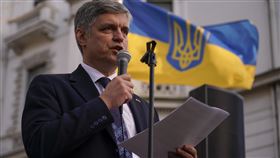 批澤倫斯基失言，烏克蘭駐英大使普萊斯塔可（Vadym Prystaiko）遭拔官。（圖／美聯社／達志影像）