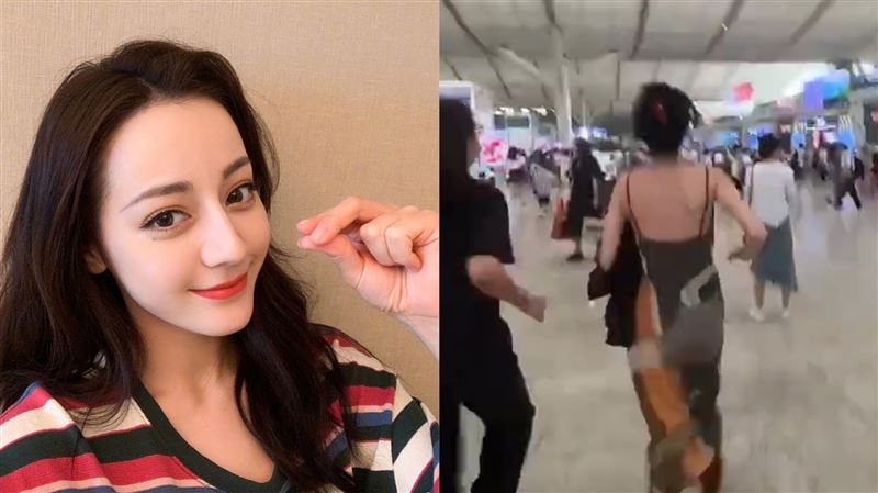 野生迪麗熱巴現身高鐵站　趕車狂奔被拍