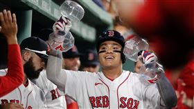 ▲張育成炸裂賽揚強投薛澤（Max Scherzer）。（圖／美聯社／達志影像）